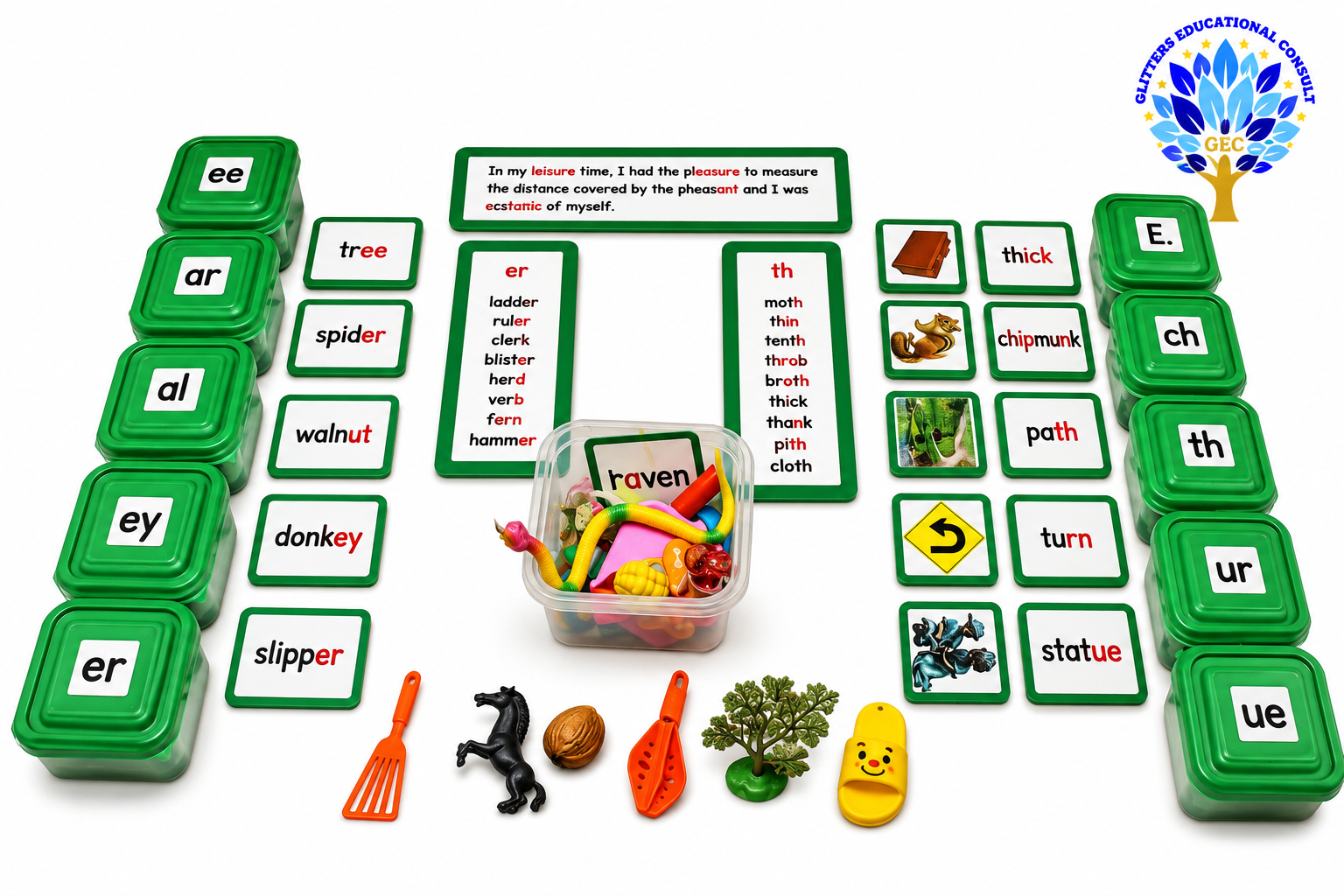 green scheme (phonograms and digraph)